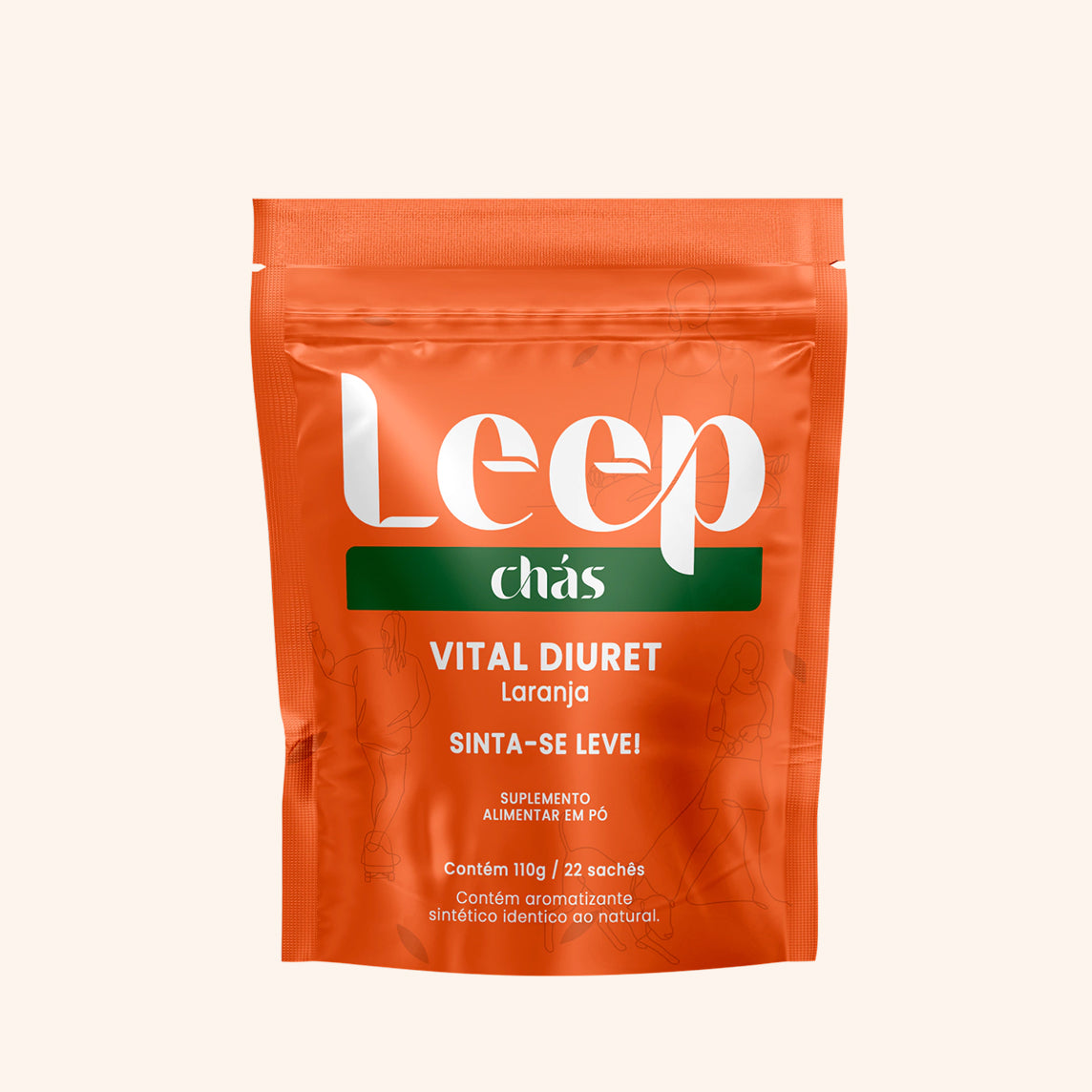 Vital Diuret laranja - chá solúvel para sensação de leveza