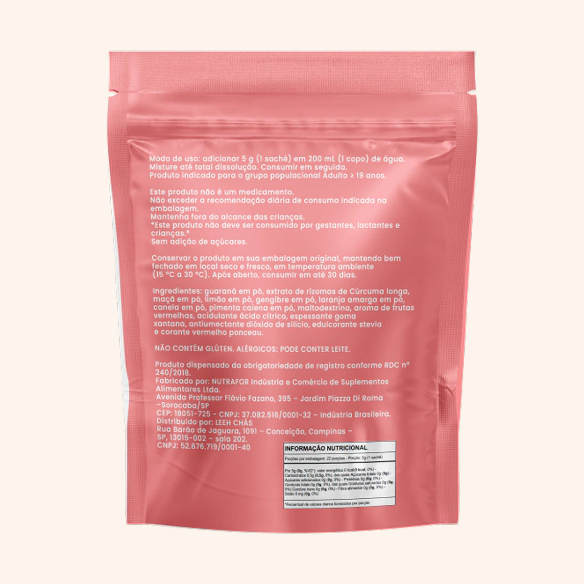 Como preparar o chá solúvel Vital Slim em 200ml de água