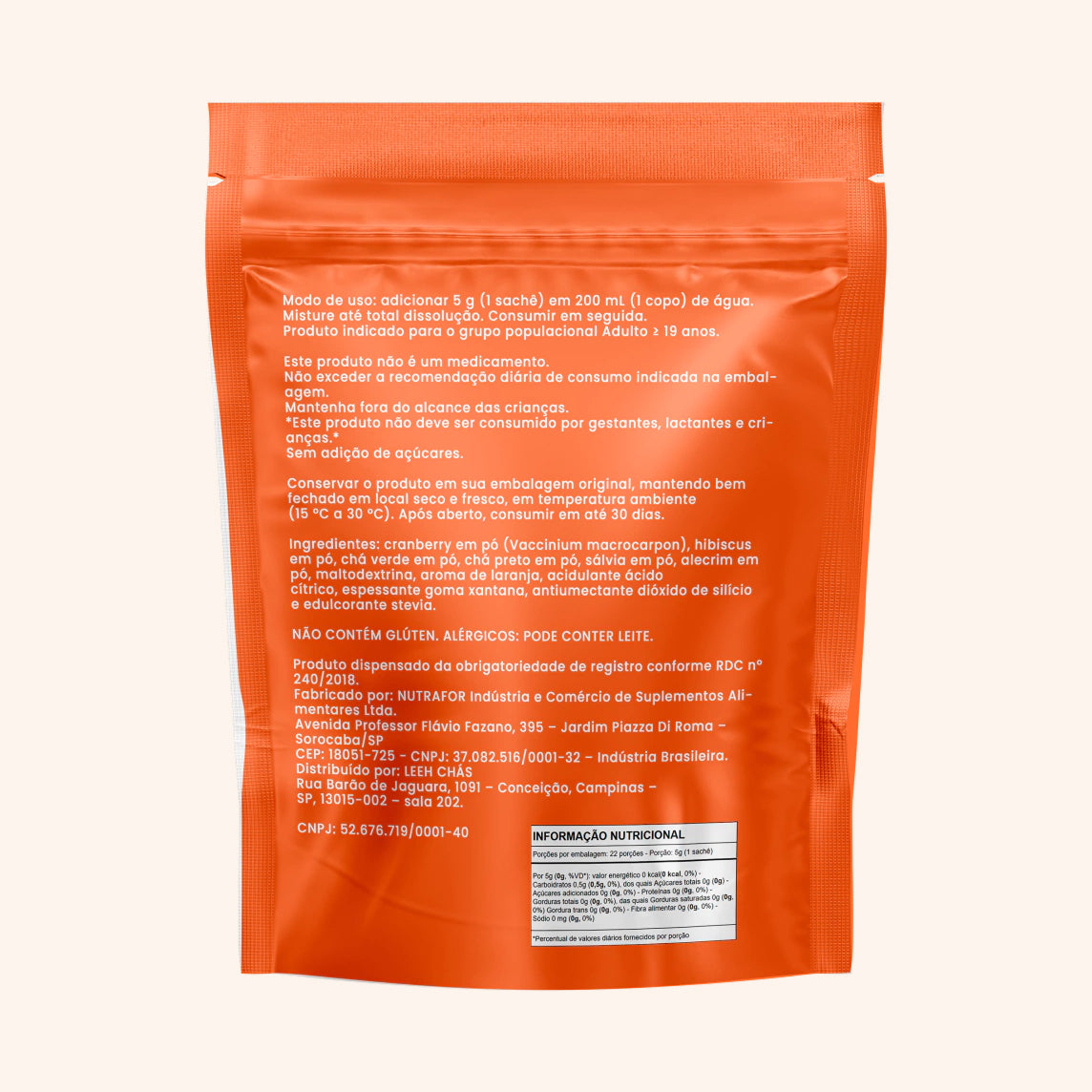 Como preparar o chá solúvel Vital Diuret em 200ml de água